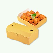 치킨박스(식품지/덮개형/황색/120-2)-SP